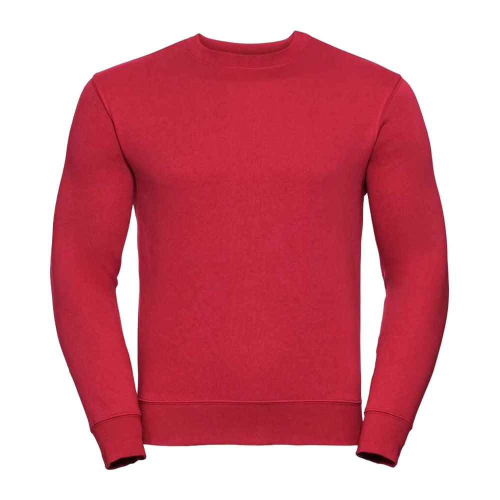 Klassisches einfarbiges Rundhals-Sweatshirt