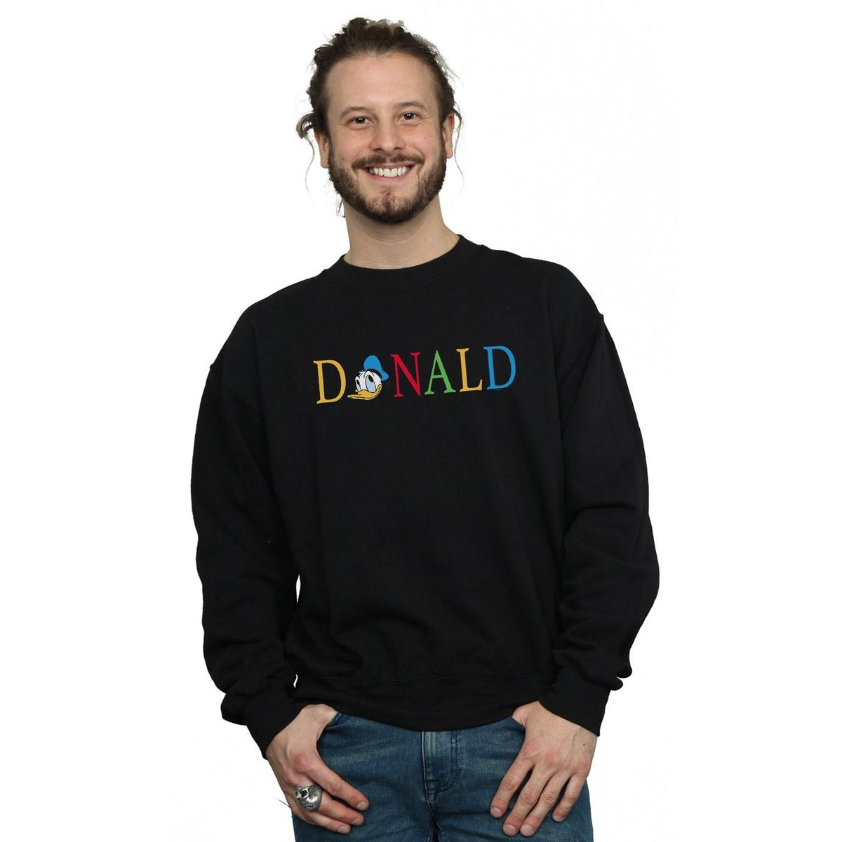 Donald Duck Grafik-Sweatshirt mit Rundhalsausschnitt