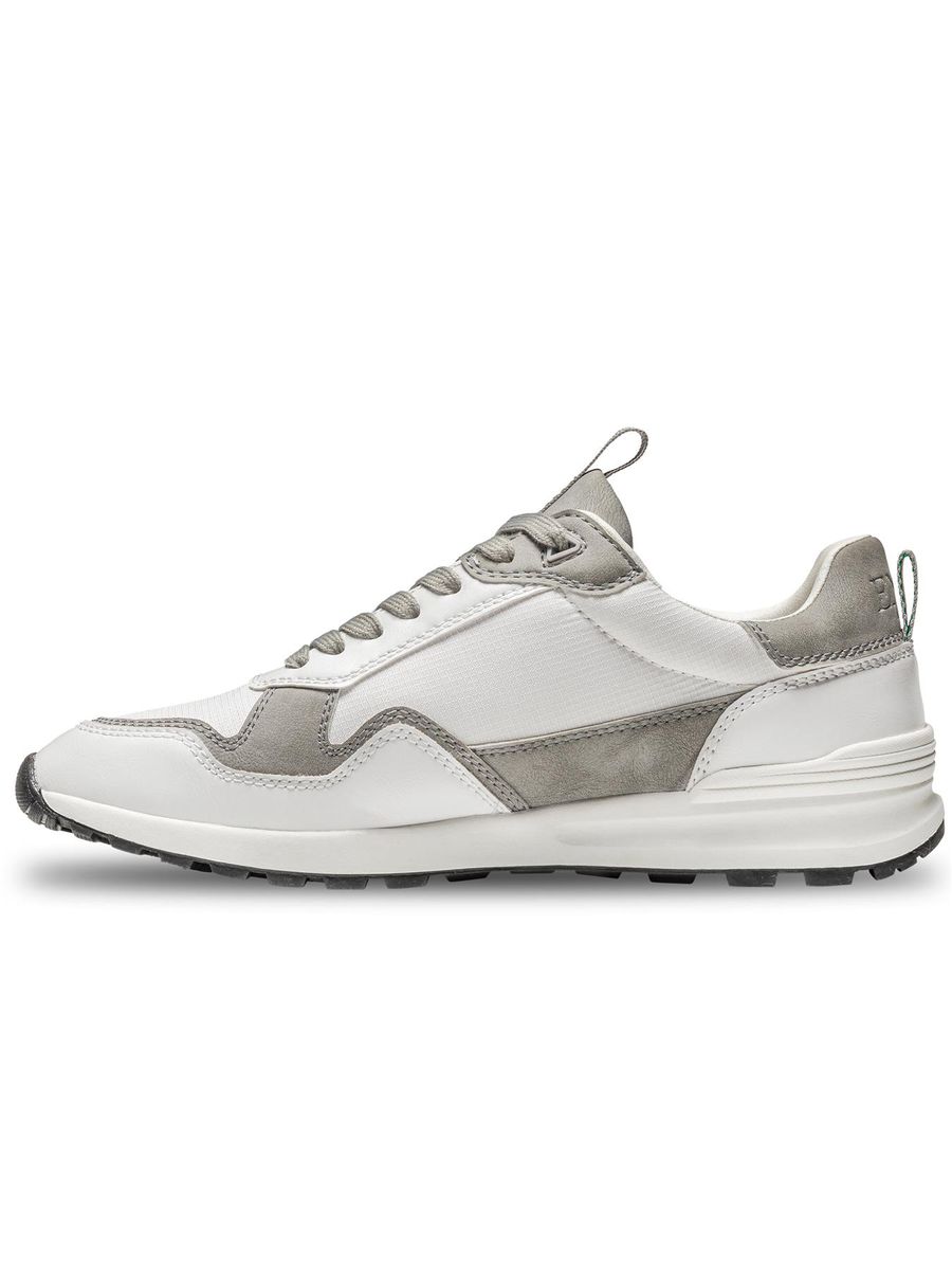 Niedrige Mesh- und Leder-Sneaker