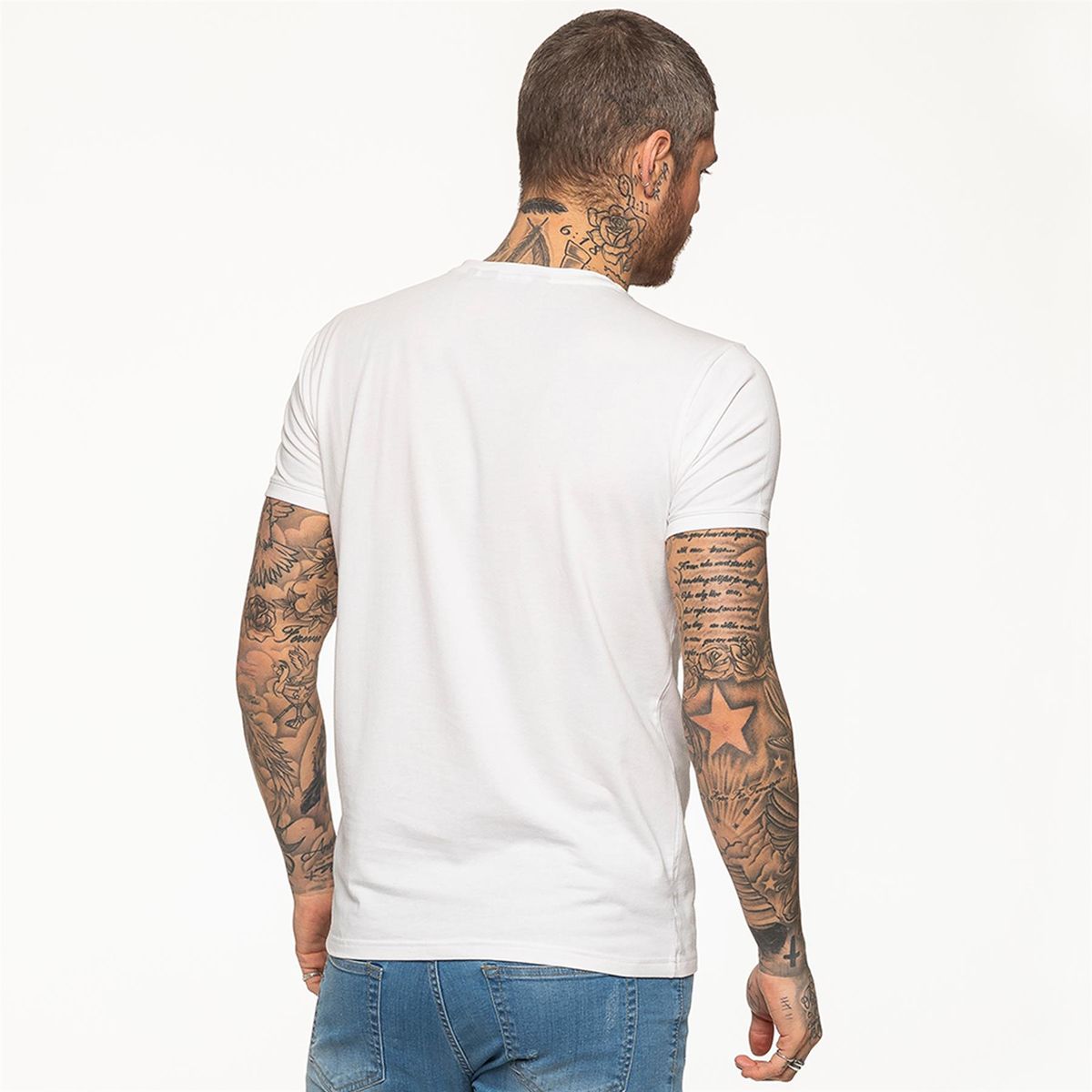 Athletisches Muscle Fit Rundhalsshirt