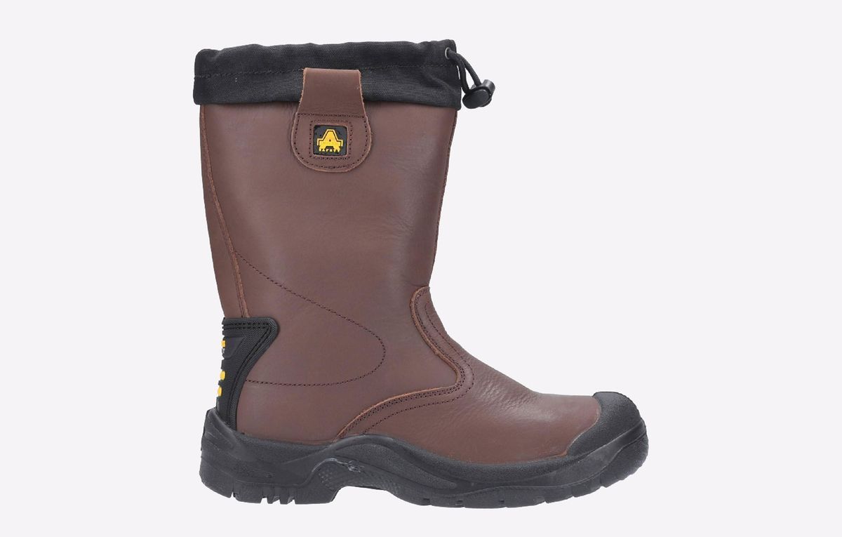Wasserdichte Rigger-Stiefel aus Leder für Herren