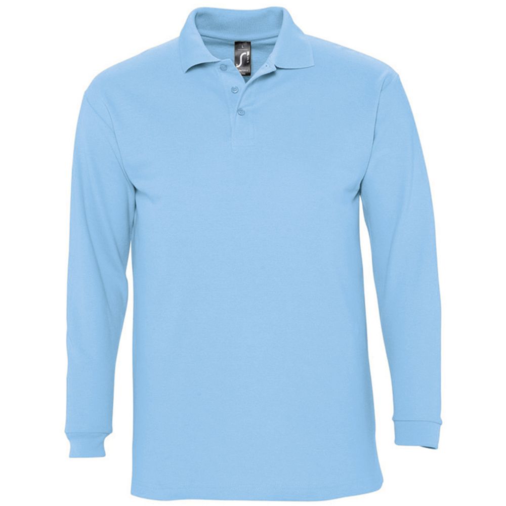 Herren Langarm Poloshirt