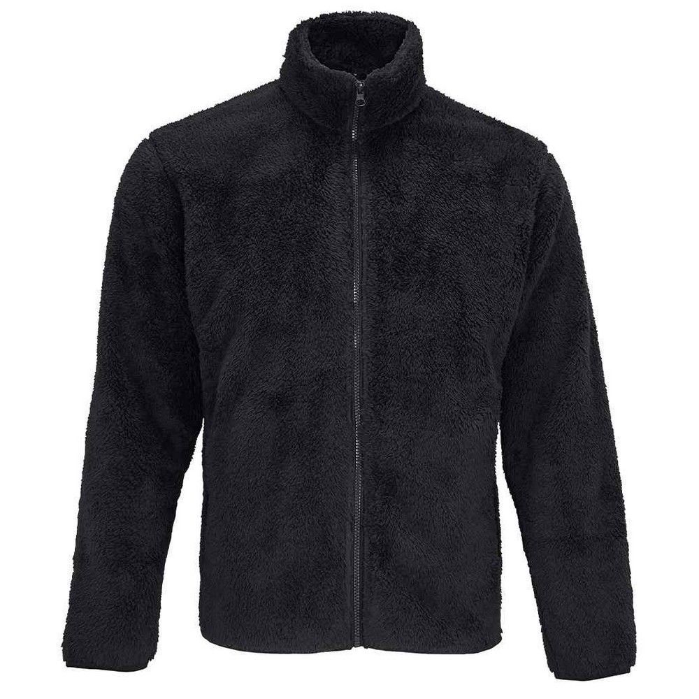 Unisex Flauschige Fleecejacke mit Reißverschluss