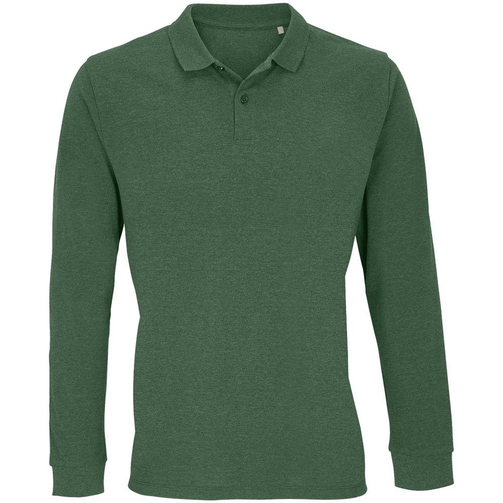 Langärmliges Piqué-Poloshirt
