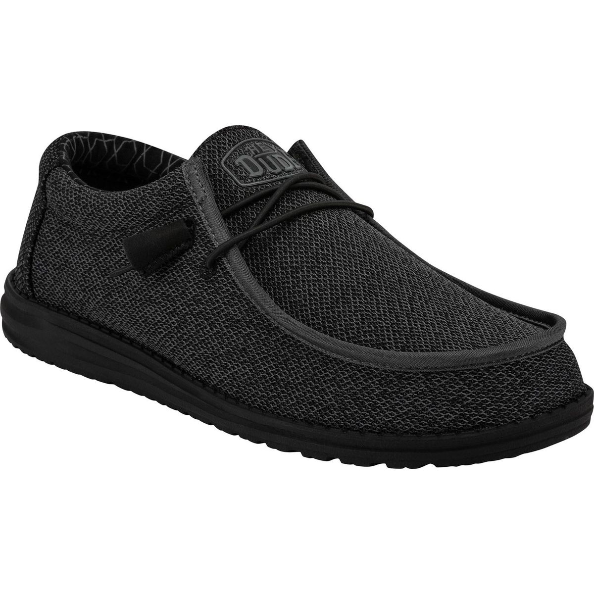 HEYDUDE Wally Sox Faux Suede Herren Micro Total Schwarz Bootsschuhe