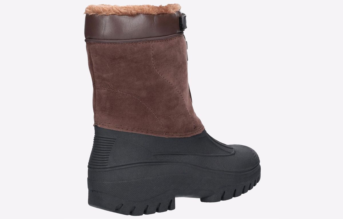 Hybrid-Winterstiefel aus Wildlederimitat