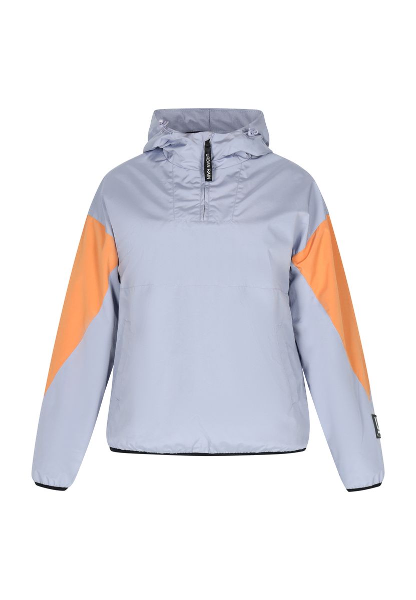 Damen Colorblock Anorak Jacke mit Kapuze