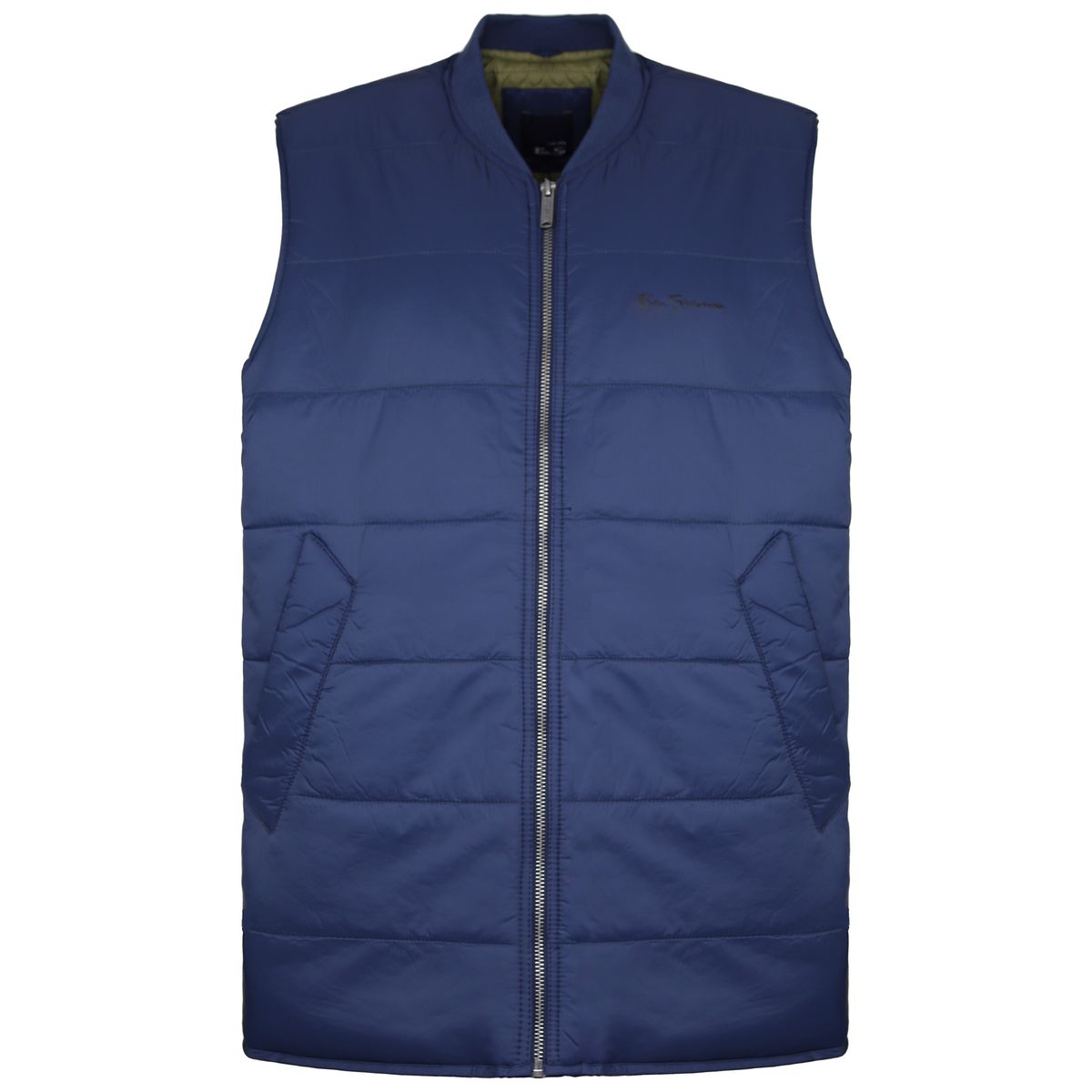 Gesteppter Herren Gilet mit Reißverschluss