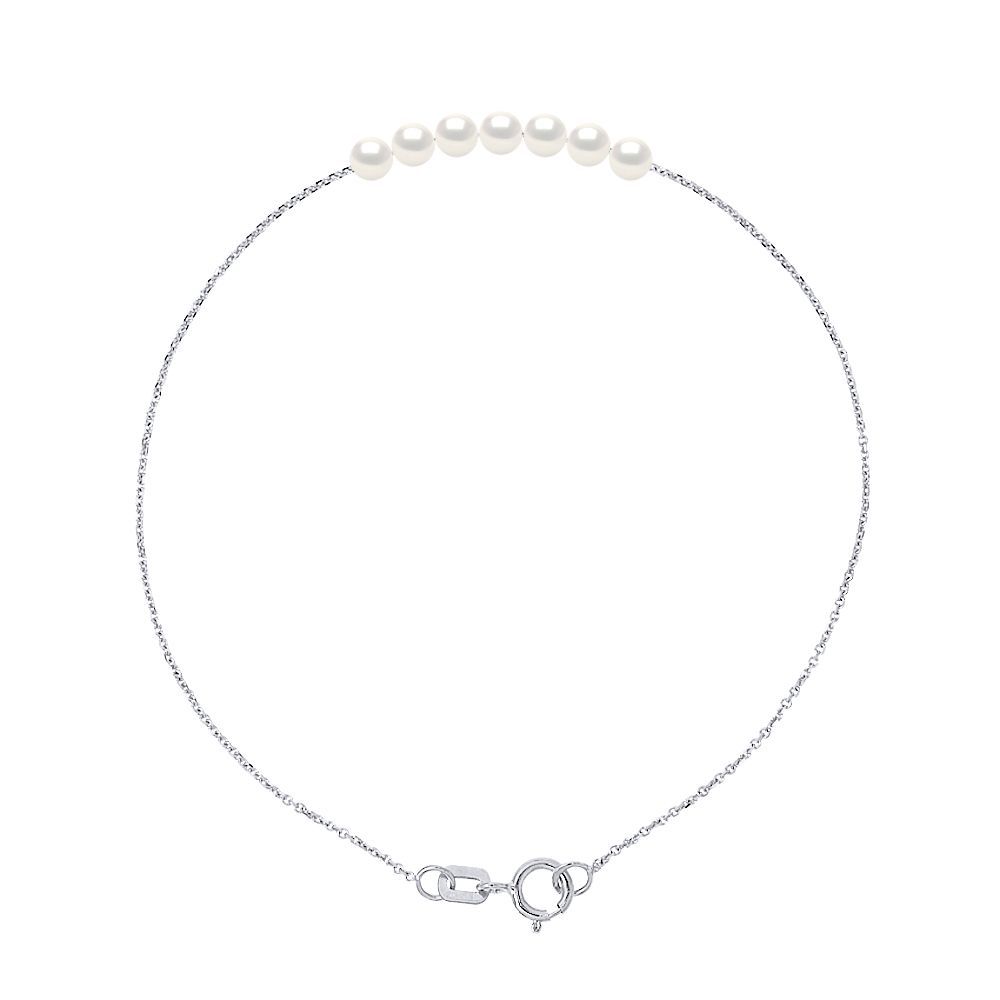 Perlenarmband Weißgold Kette