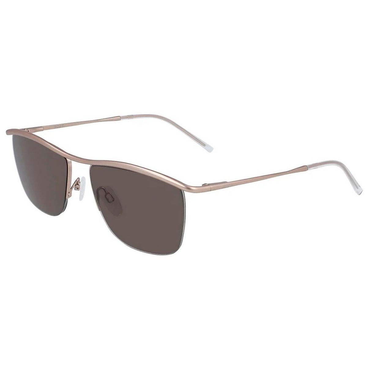 Moderne Browline Sonnenbrille in Roségold