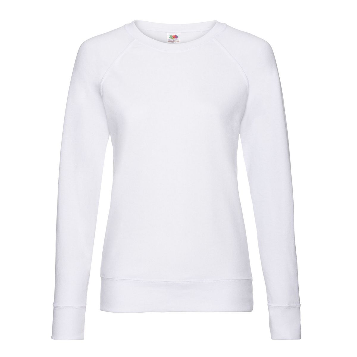 Fruit of the Loom - Sweatshirt Leicht für Damen Raglanärmel (Weiß)