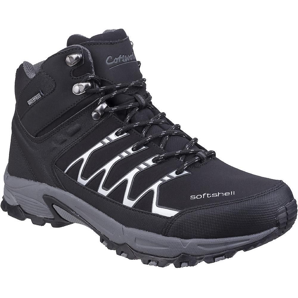 Cotswold Mens Abbeydale Mid Wanderstiefel (Schwarz/Grau)