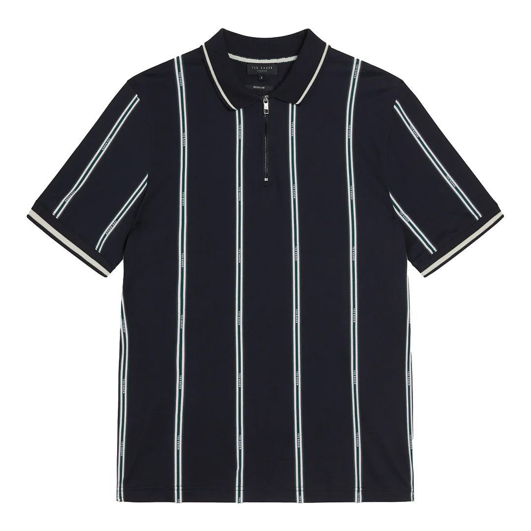 Ted Baker Sisons Herren Navy Striped Poloshirt