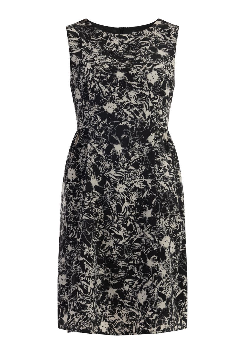 usha Robe midi à l'imprimé rétro