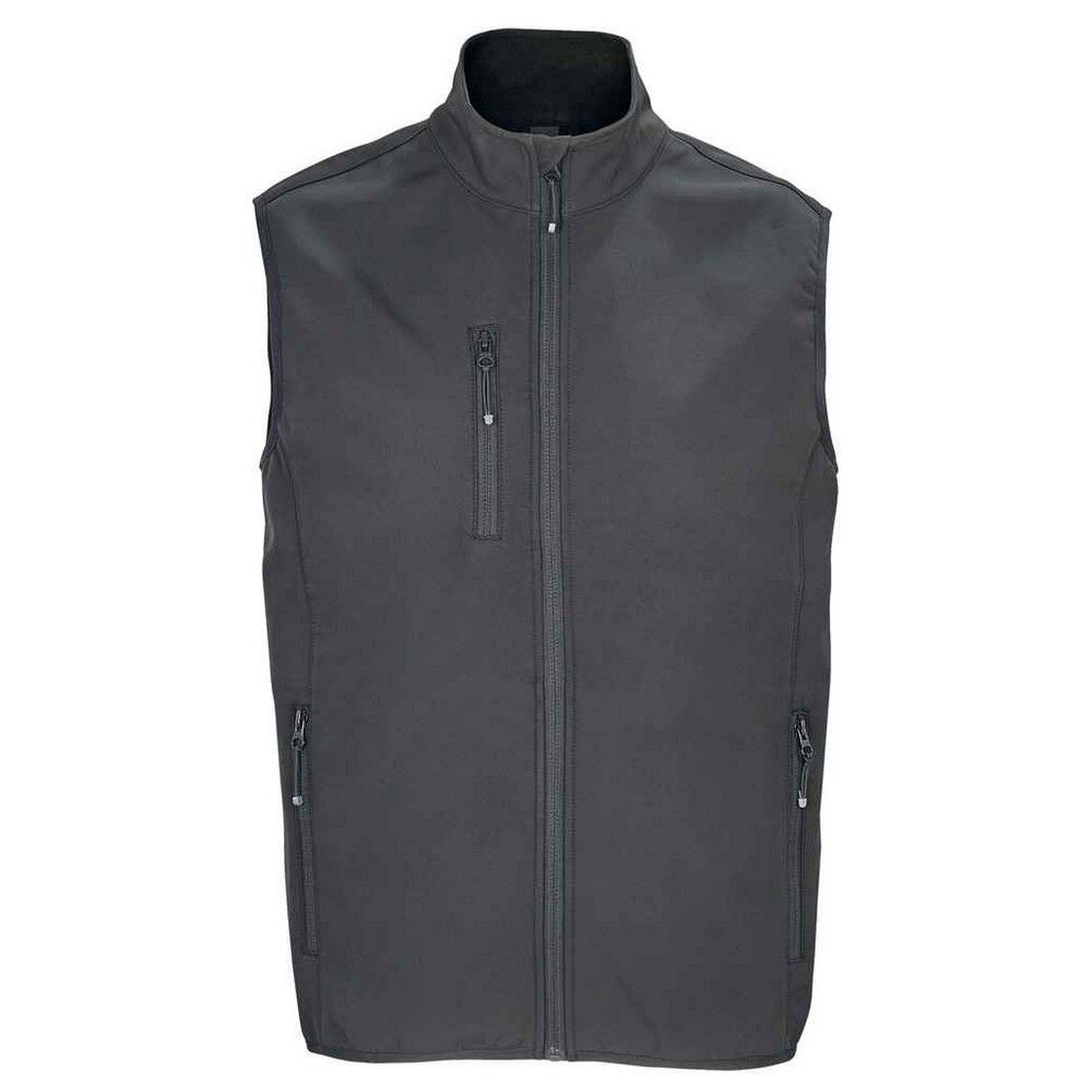 Herren Charcoal Softshell Body Warmer Weste
