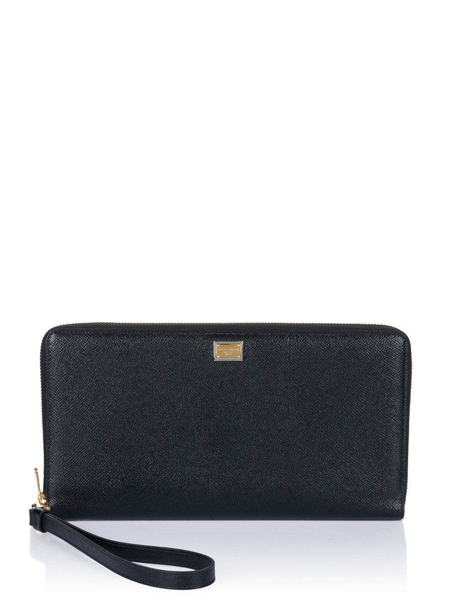 Elegantes Leder Portemonnaie mit Reißverschluss