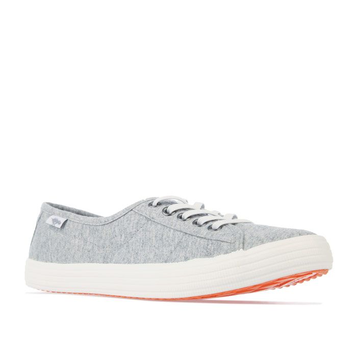 Lässige Jersey-Canvas-Sneaker mit Schnürung