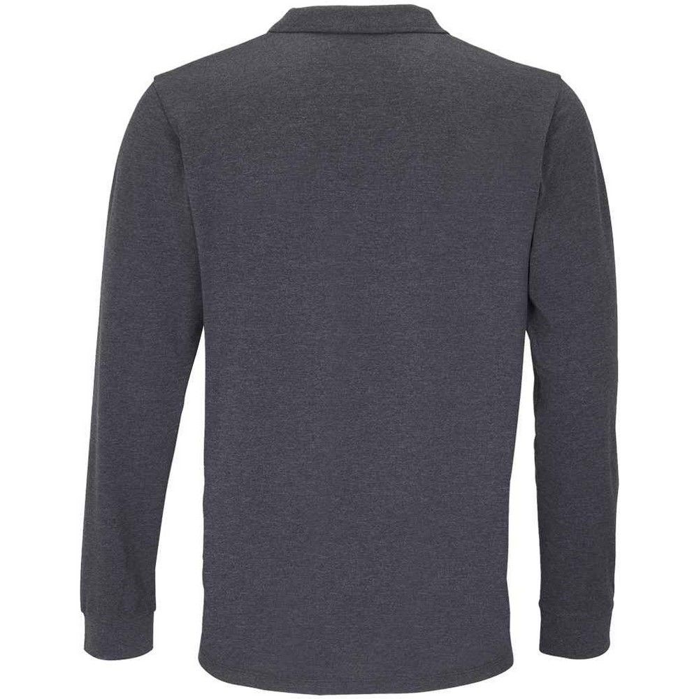 Klassisches Langarm-Piqué-Poloshirt