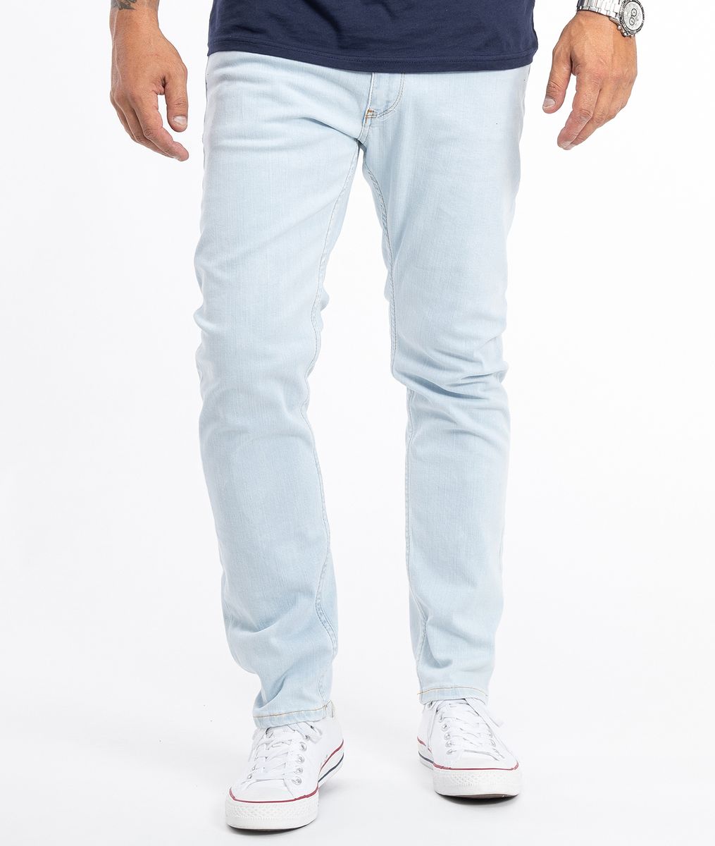 Jeans mit geradem Bein im Used-Look