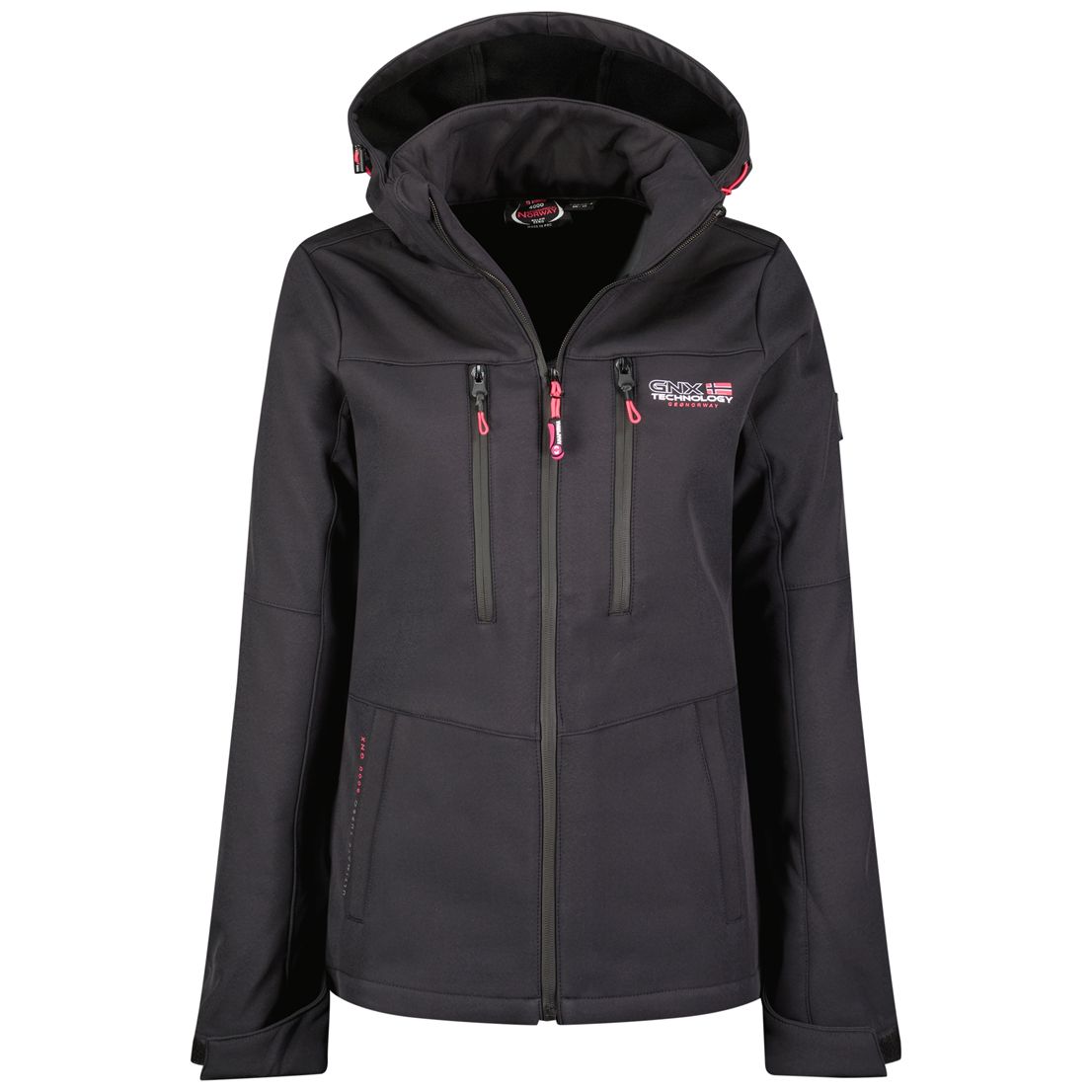 Kapuzen-Softshell-Outdoorjacke
