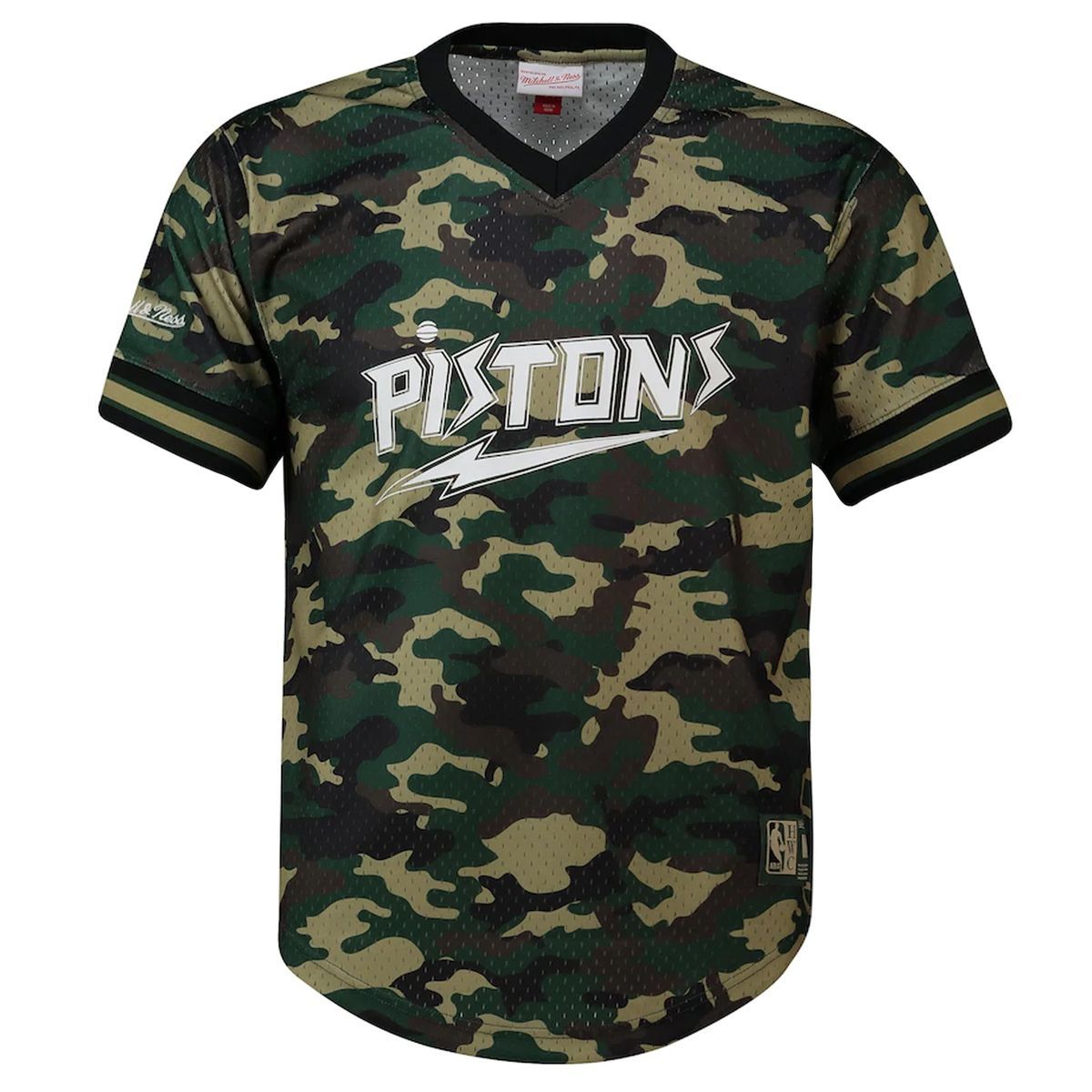 Camouflage Mesh Pistons NBA Trikot