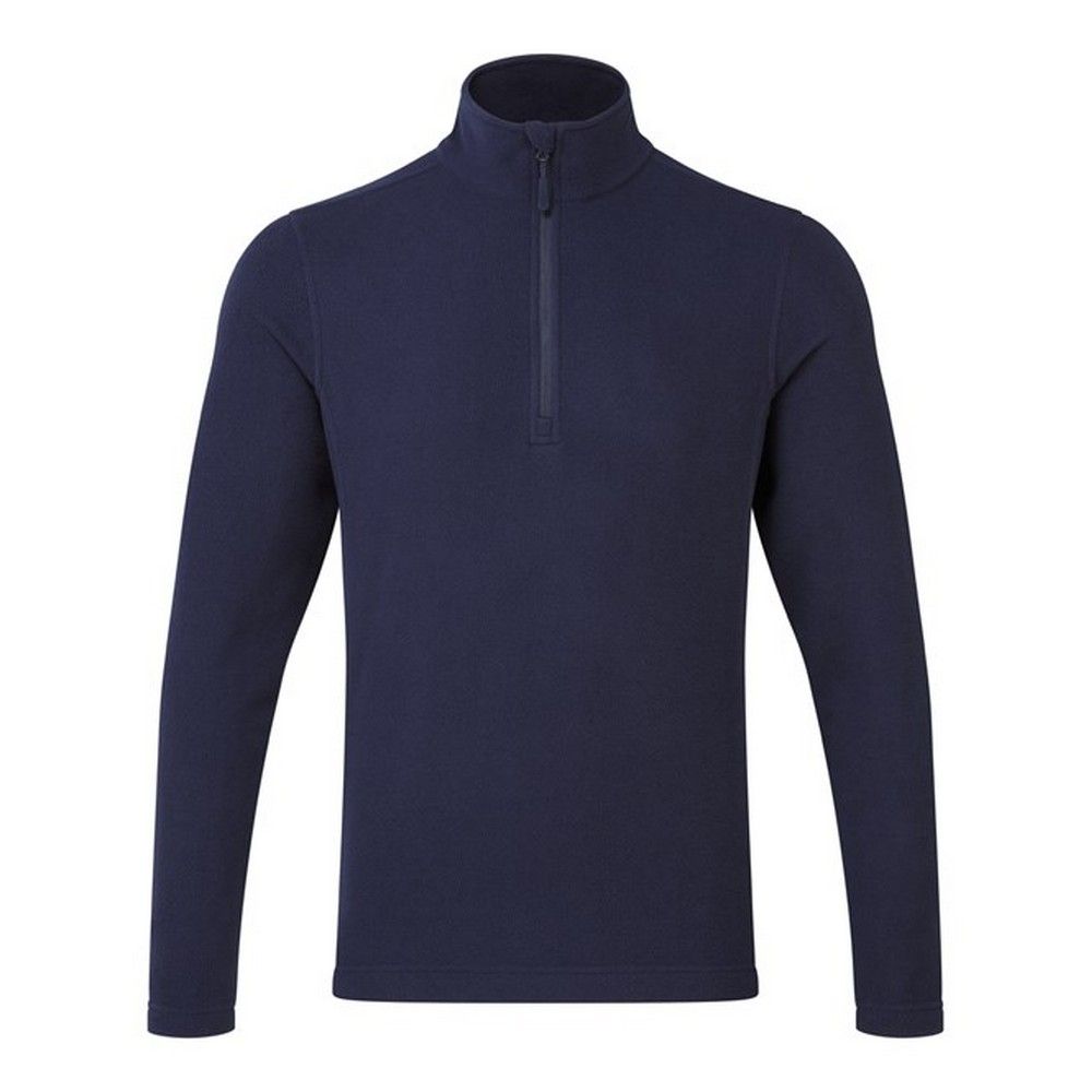 Unisex Viertelreißverschluss Fleece Pullover Top