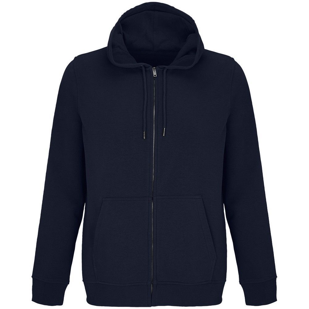 Unisex Bio-Baumwoll-Kapuzenpullover mit Reißverschluss
