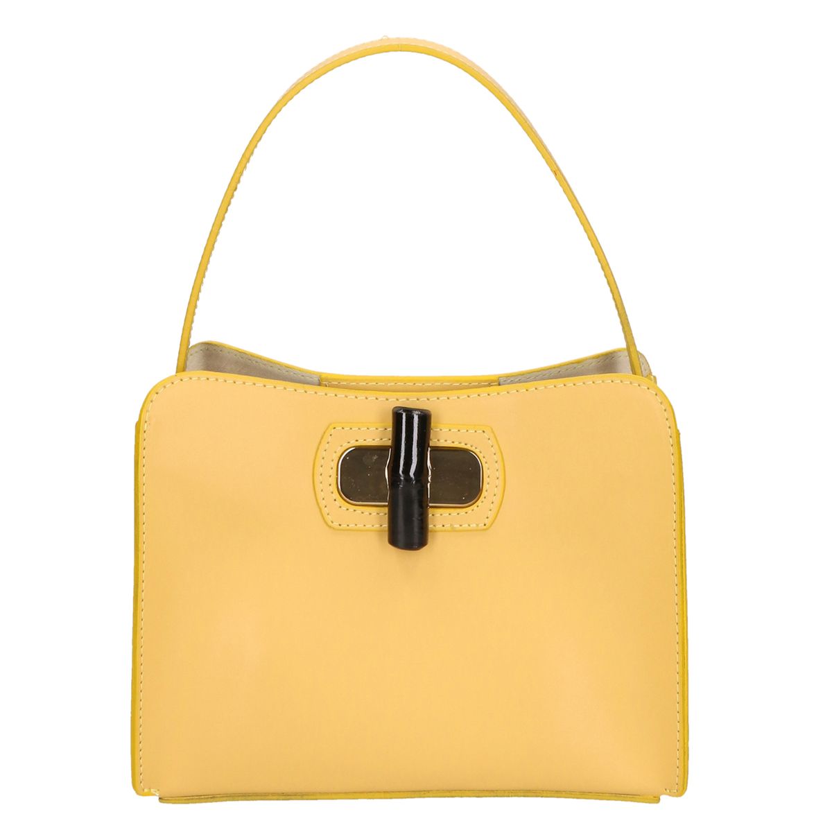 Strukturierte Handtasche mit Griff und Verschluss