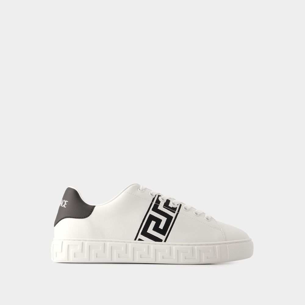 Low-Top Trainer mit Greca-Motiv