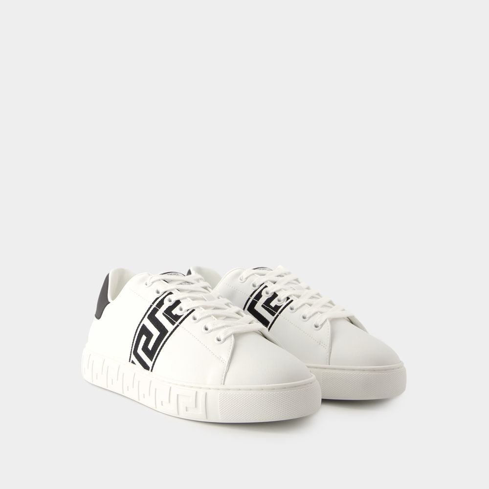 Low-Top Trainer mit Greca-Motiv