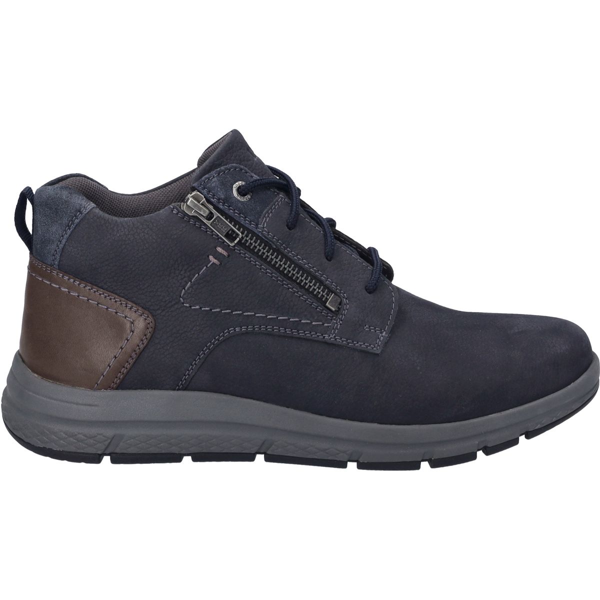 Robuste Leder-Schnürstiefeletten