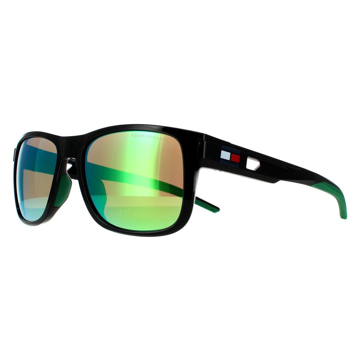 Sportliche Rechteckige Verspiegelte Sonnenbrille