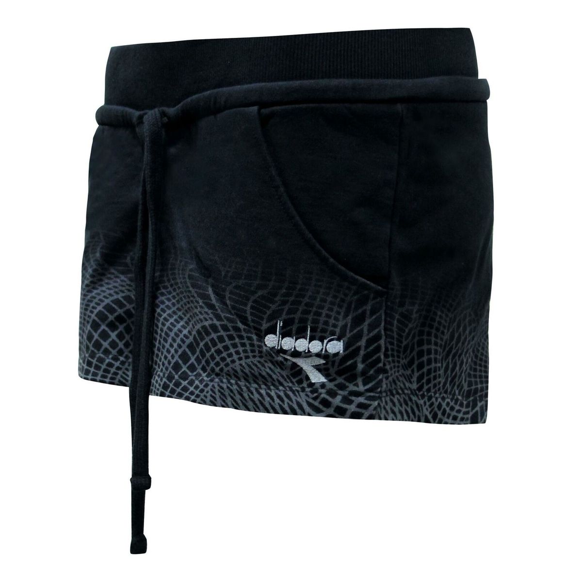 Sweatshorts mit Grafikprint und Kordelzug