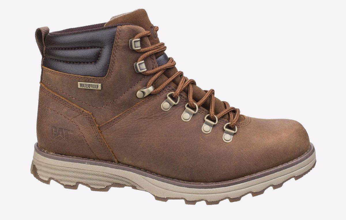 Caterpillar Herren wasserdichter Arbeitsstiefel aus Leder