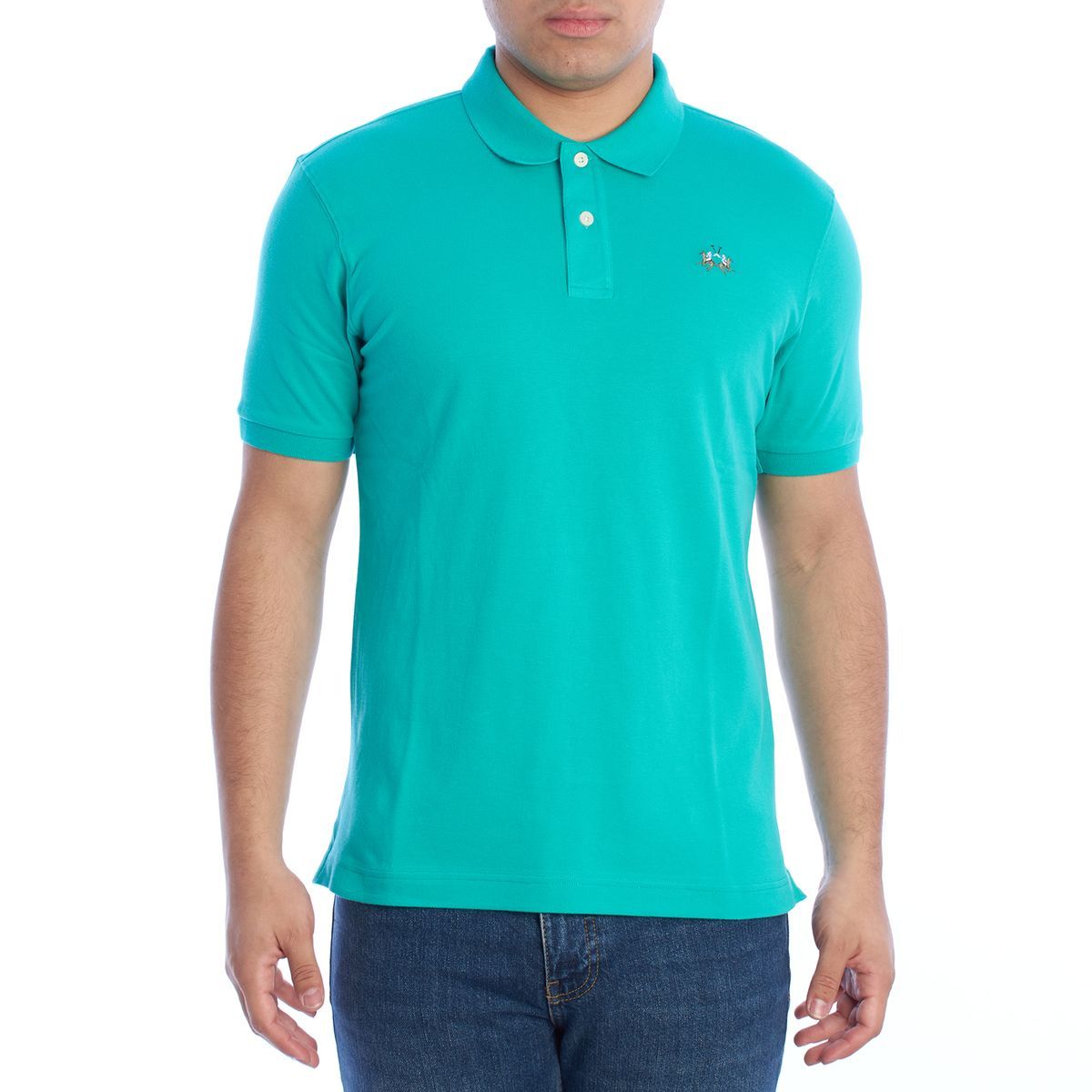 Herren Slim Fit Kurzarm Polohemd