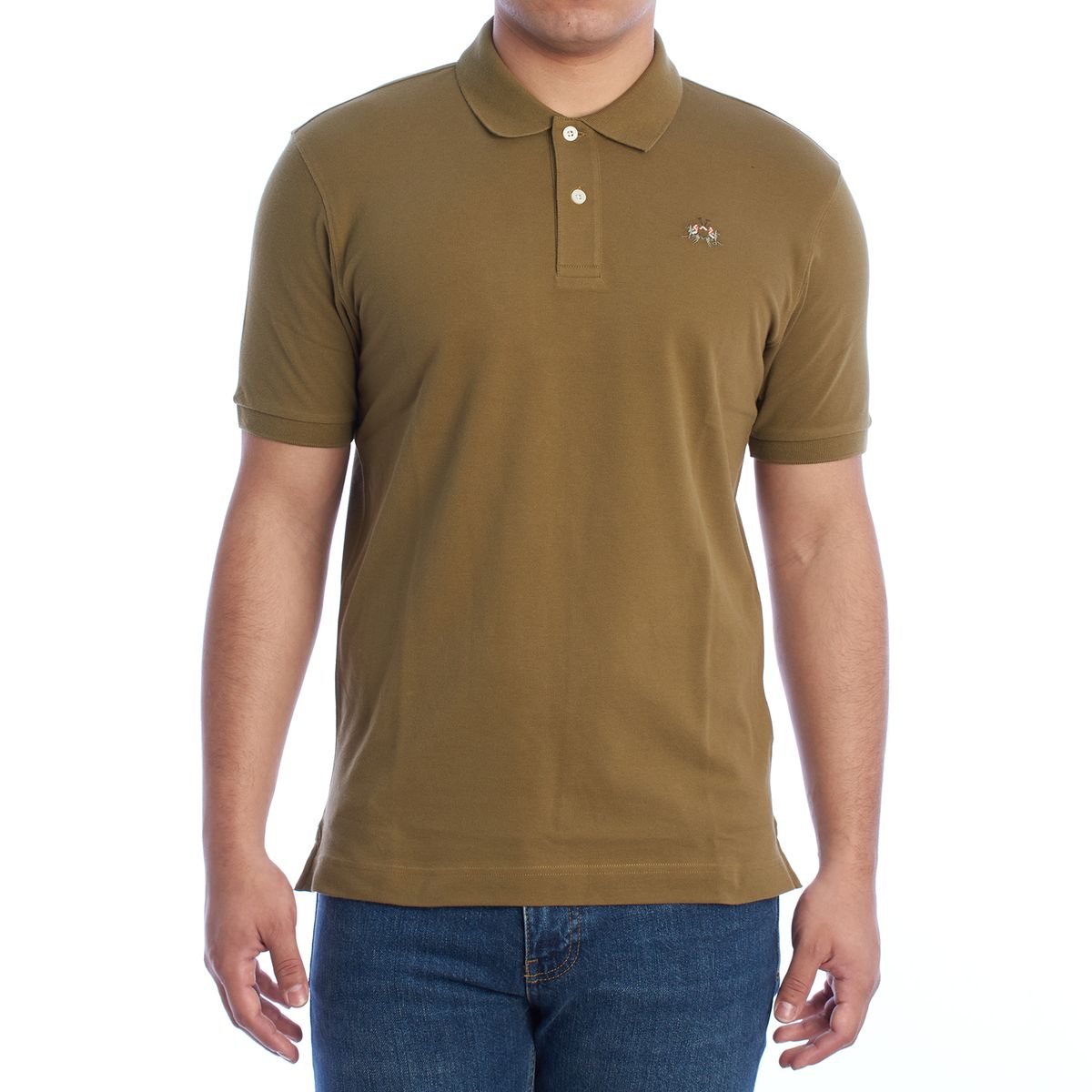 Herren Slim Fit Kurzarm Polohemd