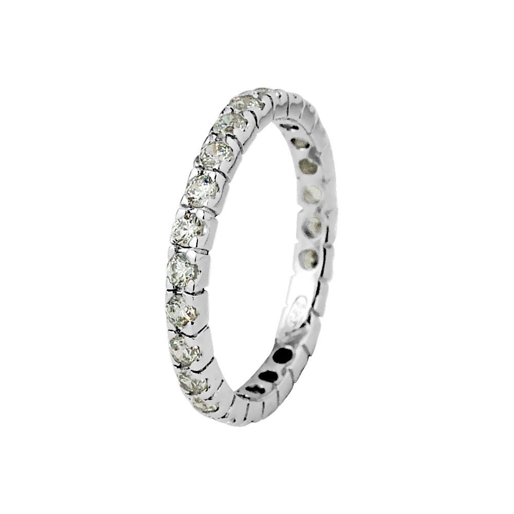 Funkelnder Zirkonia-Eternity-Ring