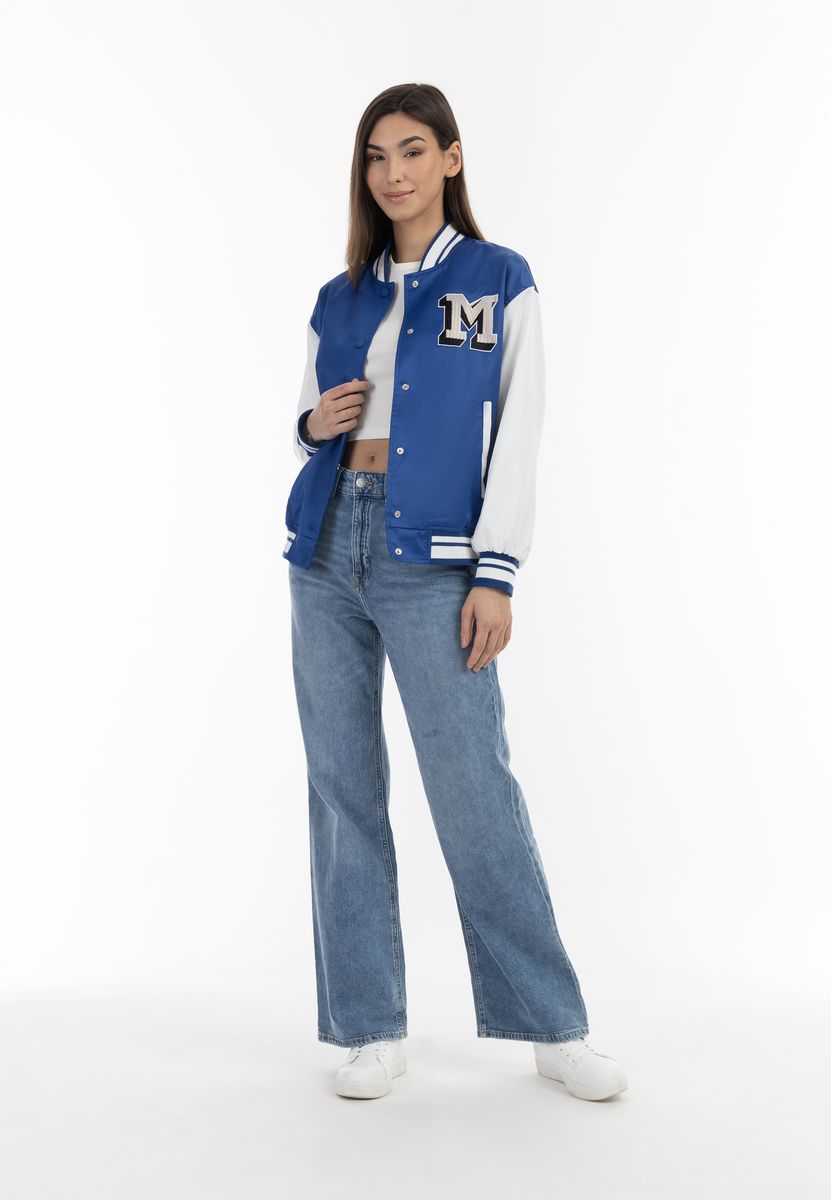 Retro Satin Varsity-Jacke