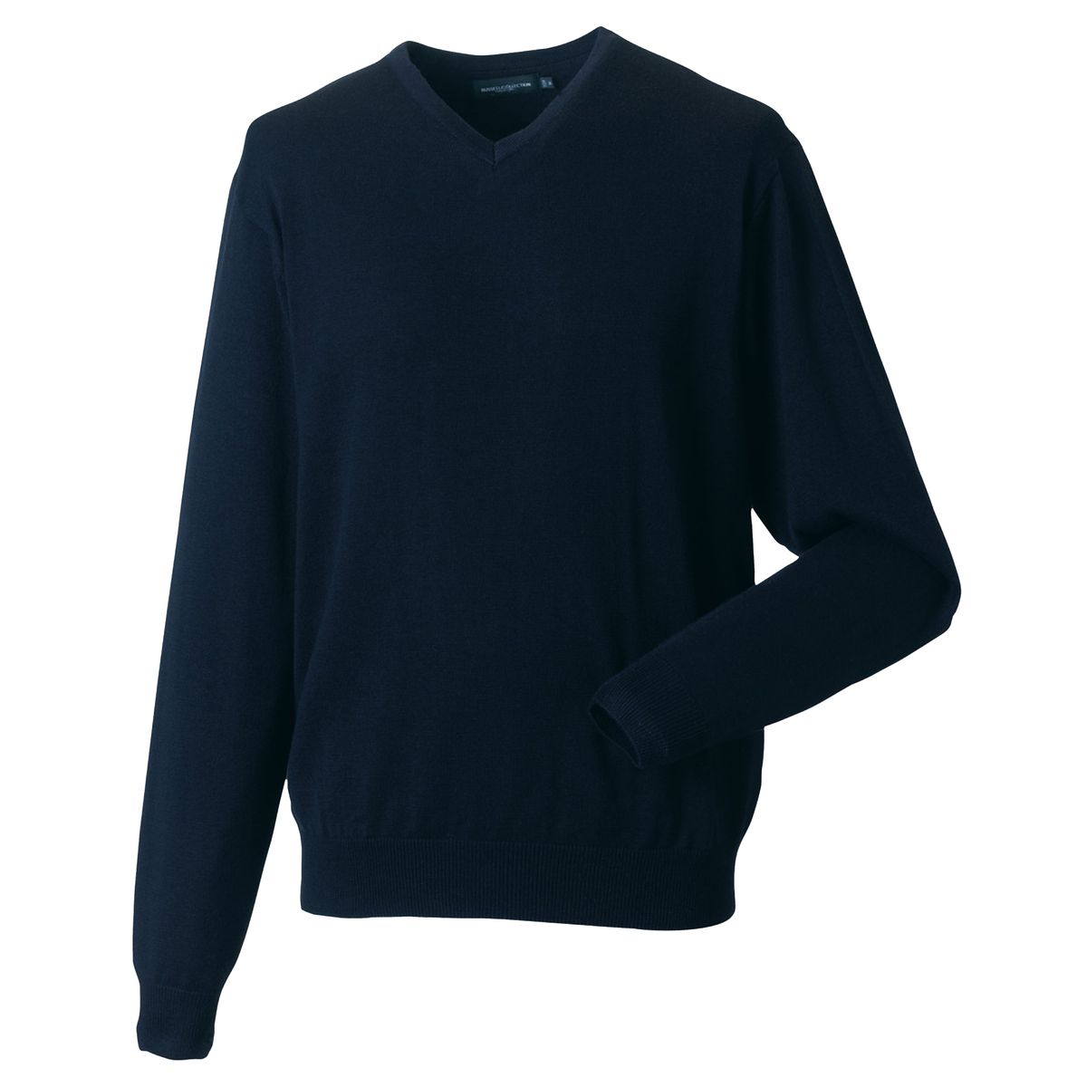 Klassischer Strickpullover mit V-Ausschnitt