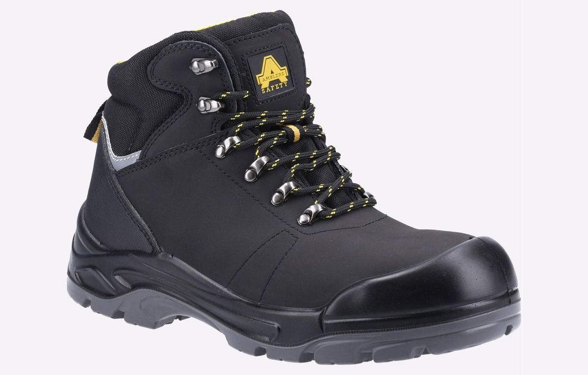 Wasserabweisende Sicherheitsstiefel aus Nubukleder