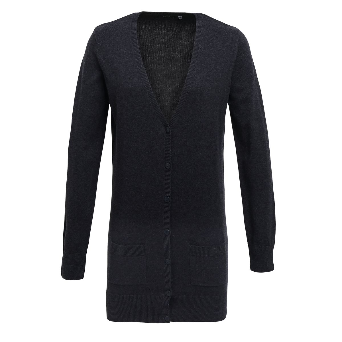 Damen Longstrickjacke mit Knopfleiste