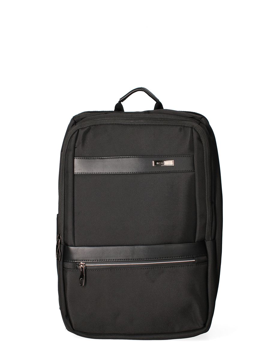 Minimalistischer Schwarzer Rucksack Unisex Design