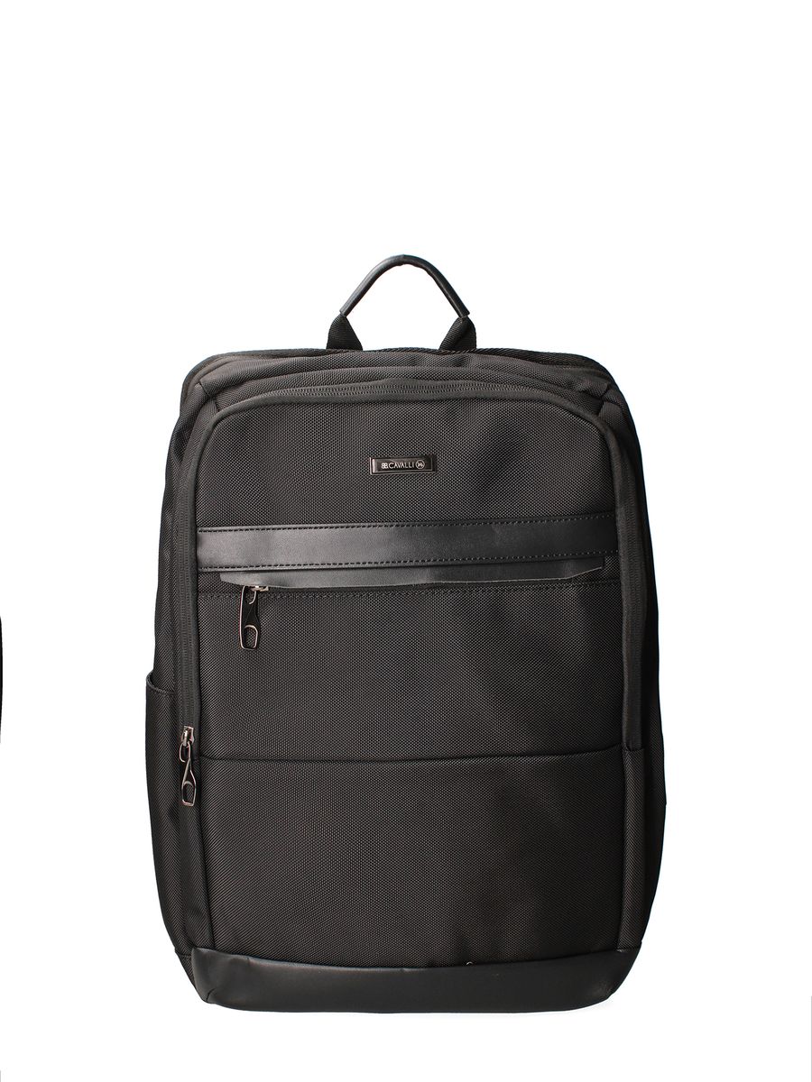 Minimalistischer Schwarzer Rucksack Unisex Design