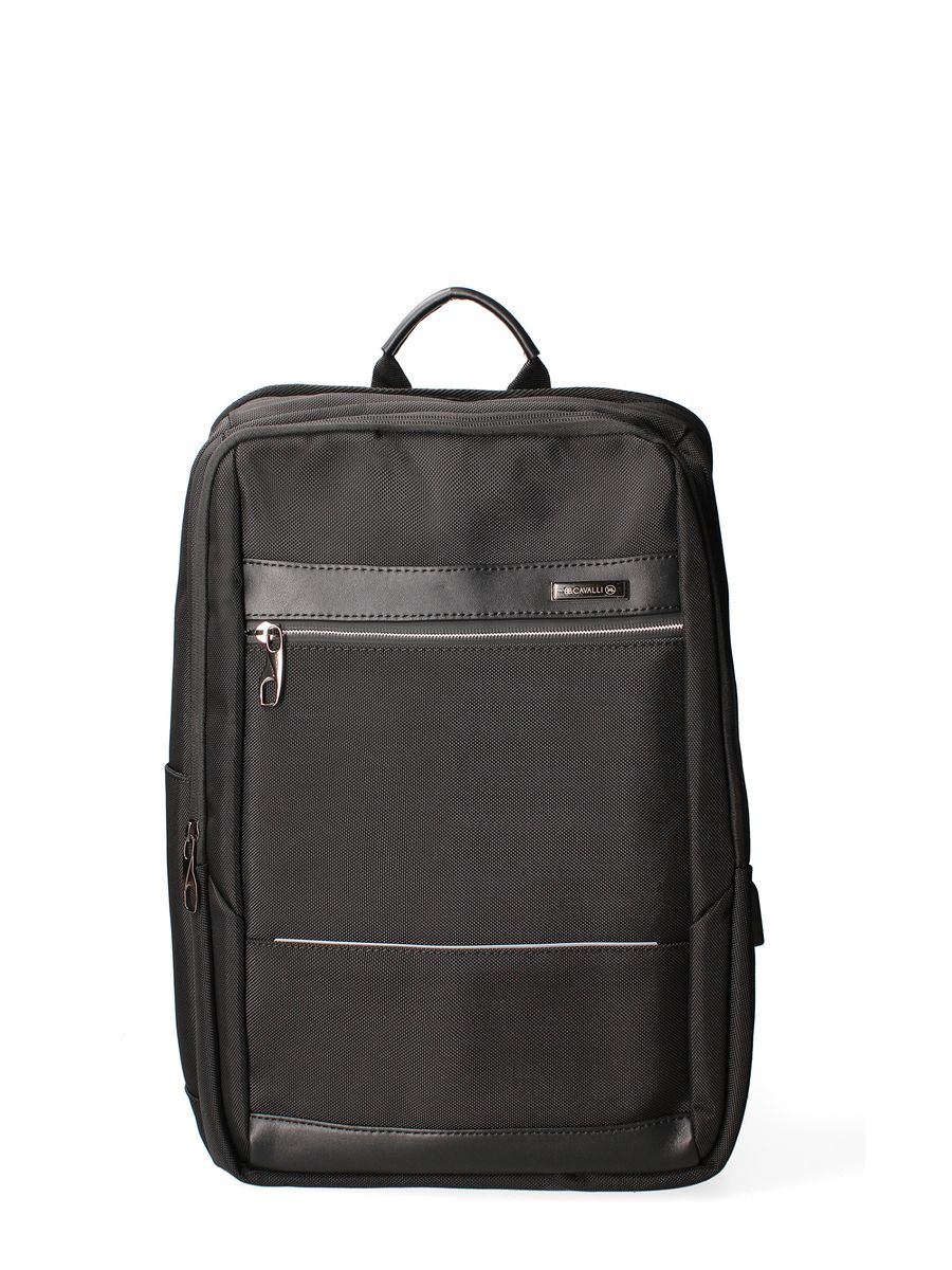 Minimalistischer Schwarzer Rucksack Unisex Design