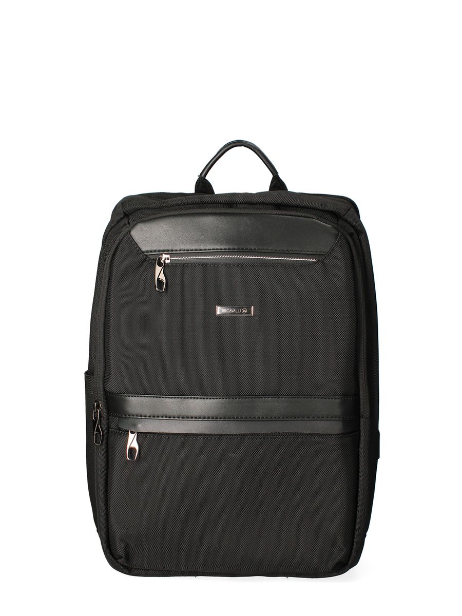 Minimalistischer Schwarzer Rucksack Unisex Design
