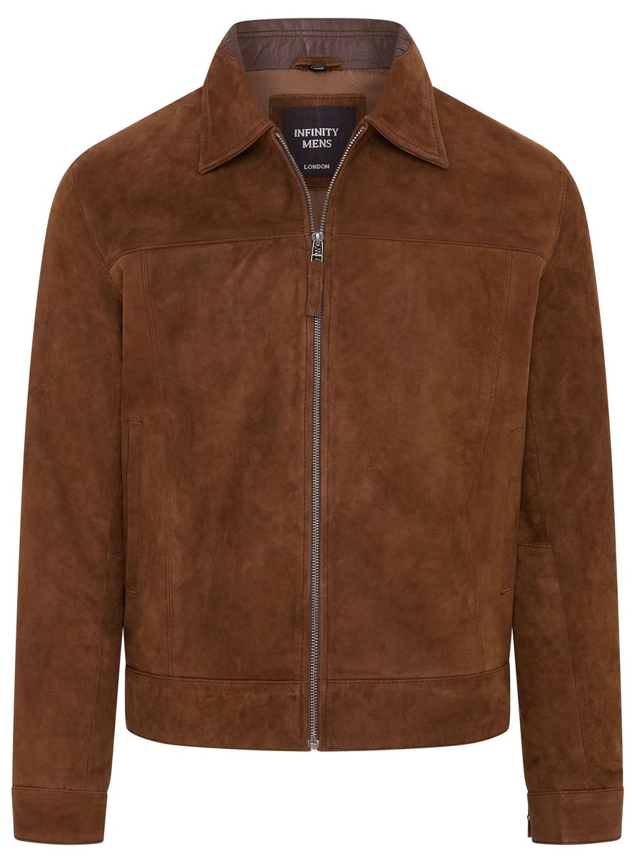 Retro Harrington Bikerjacke aus Wildleder