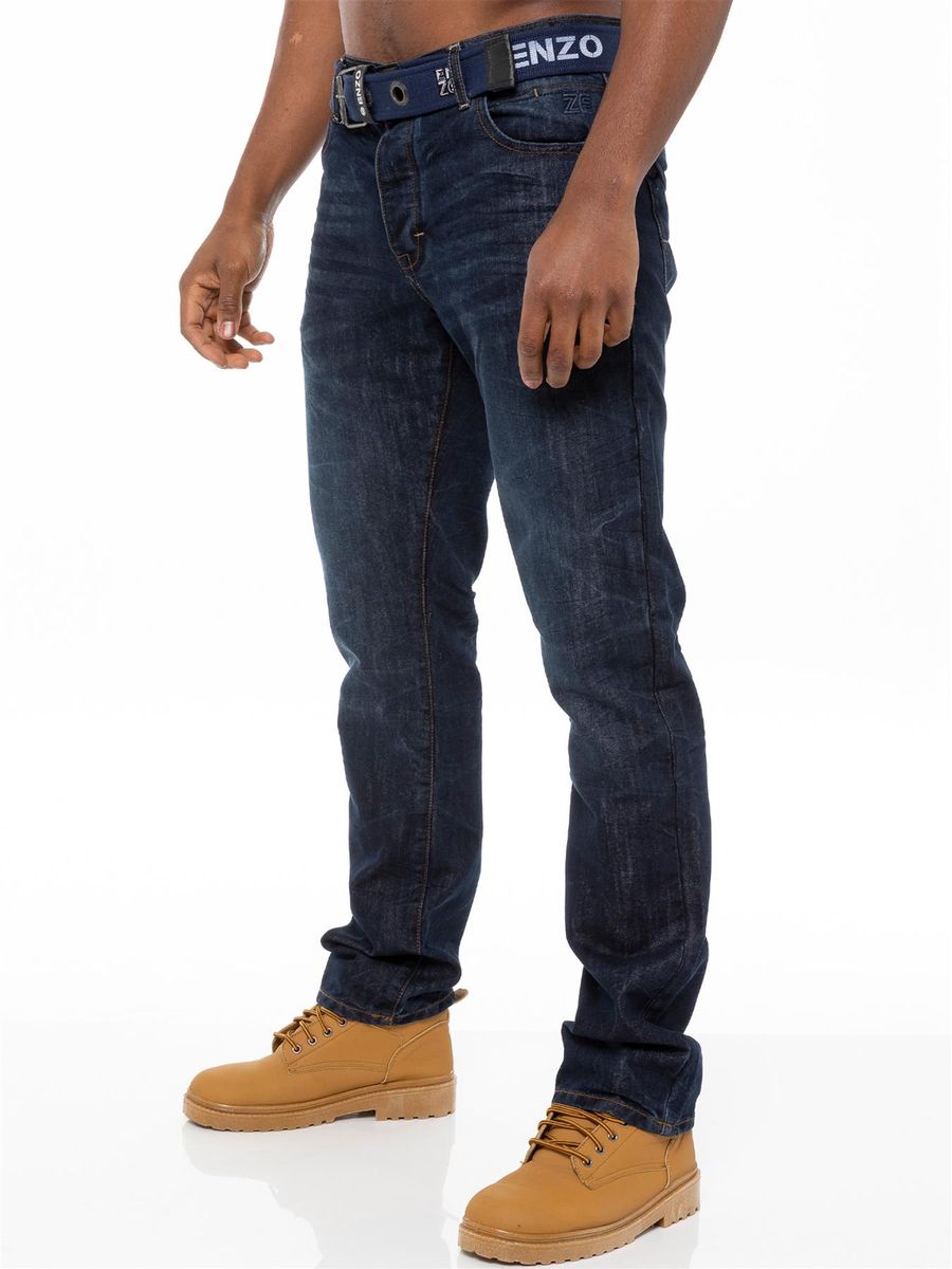 Herren Straight Fit Jeans Denim