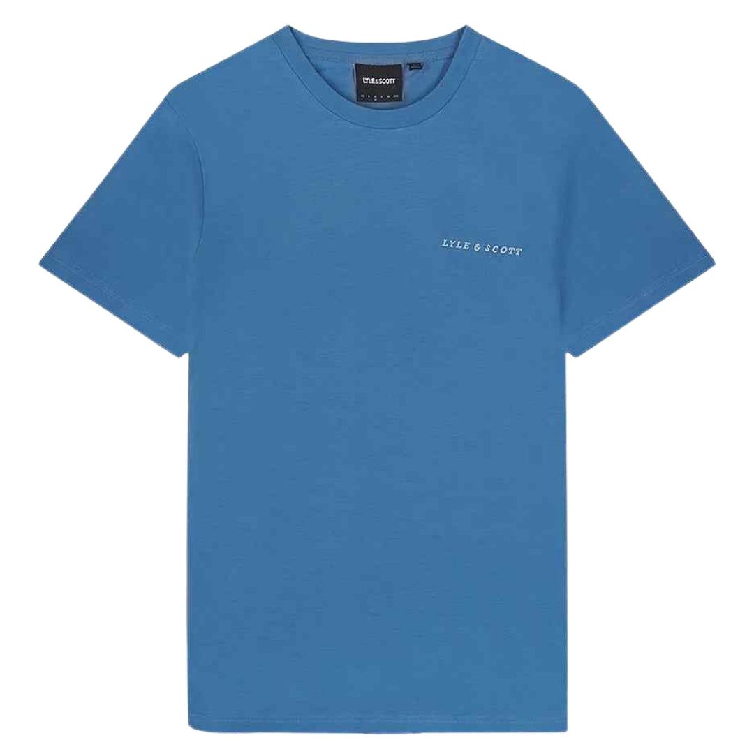 Klassisches T-Shirt mit Logo-Stickerei