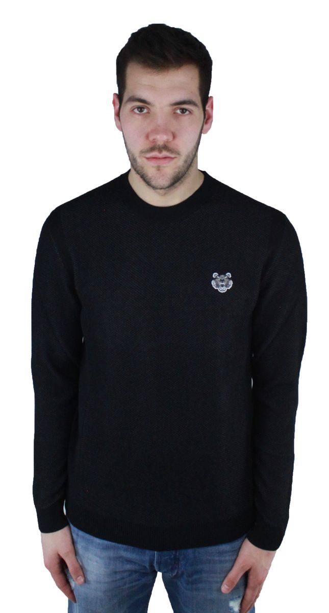 Pullover mit Rundhalsausschnitt und Tiger-Logo