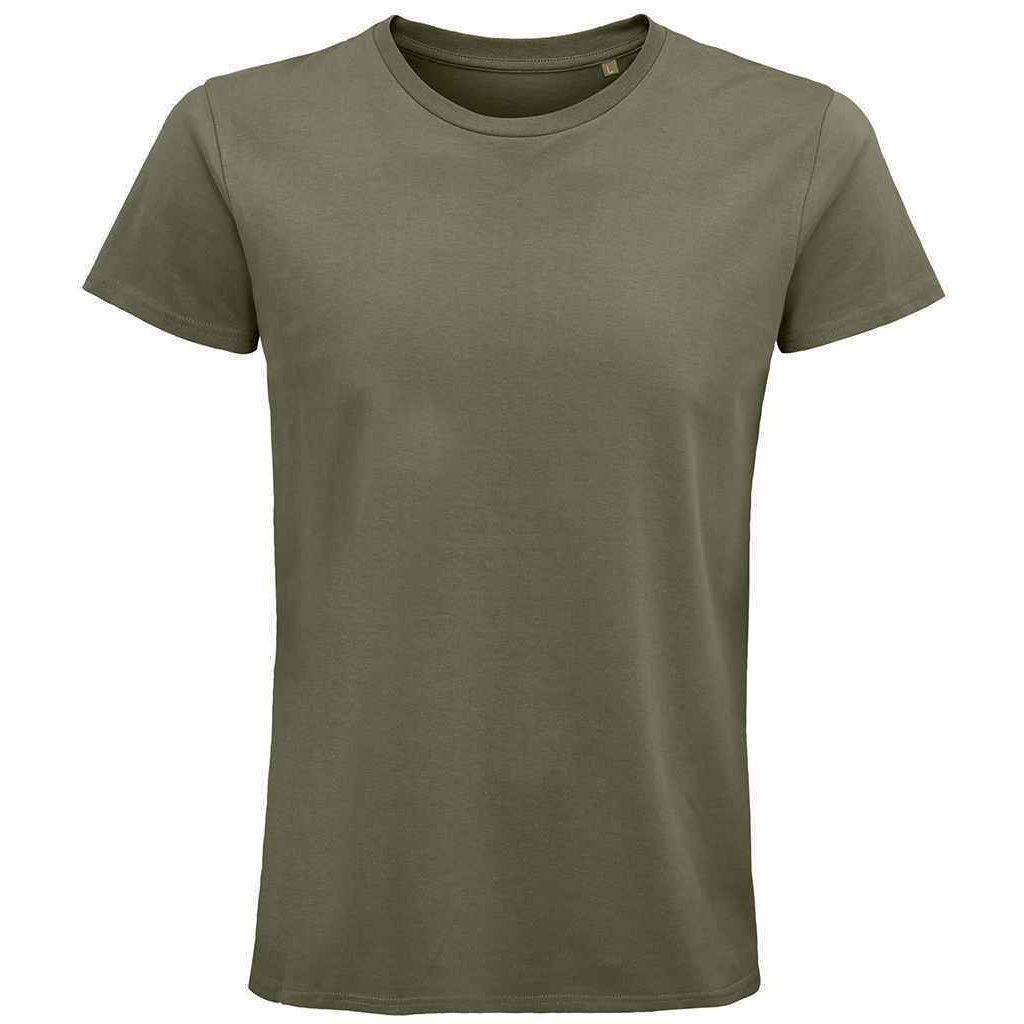 Klassisches Khaki Bio-Baumwoll-T-Shirt